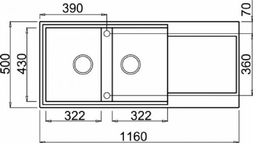 Elleci LMY50079 EASY 500 lavello