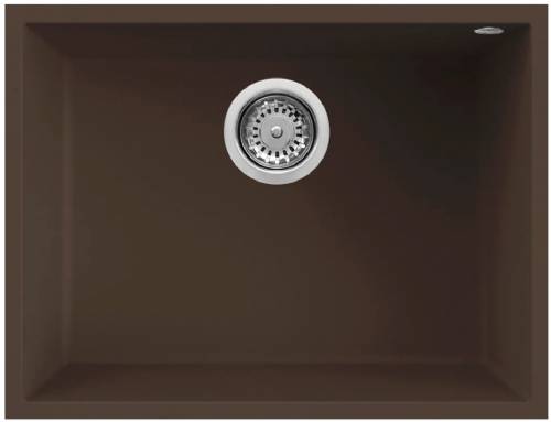 Elleci LGQ11078BSO Lavello serie QUADRA 110 SOTTOTOP colore 78 espresso.