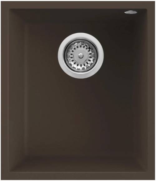 Elleci LGQ10078BSO lavello serie QUADRA 100 SOTTOTOP colore 78 espresso.