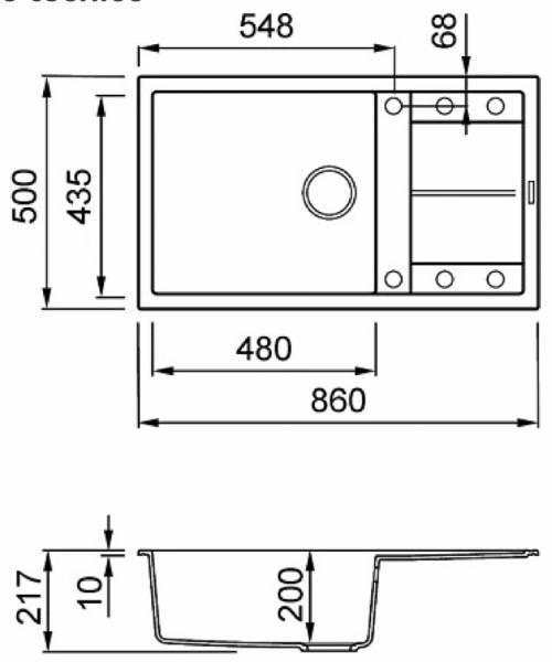 Elleci LGU41078 Lavello serie UNICO 410 colore 78 espresso.