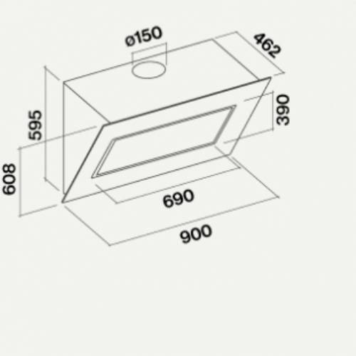 Falmec QUASAR cappa cm 90