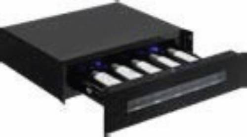 Cromberg HDV60BP cassetto refrigerante vetro nero.