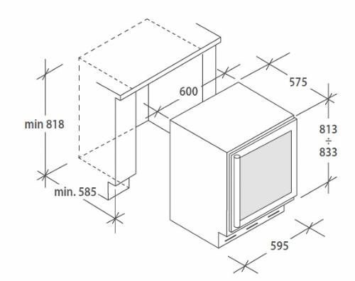 Hoover HWCB60/N cantinetta