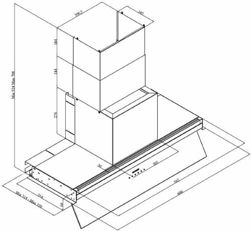 SAilverline 3129.6.733.36 Cappa a incasso Inside CORE PRO DROP CONTROL