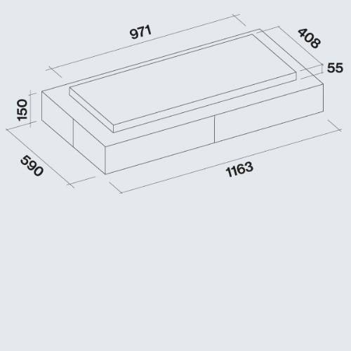 Falmec VEGA cappa a soffitto bianca