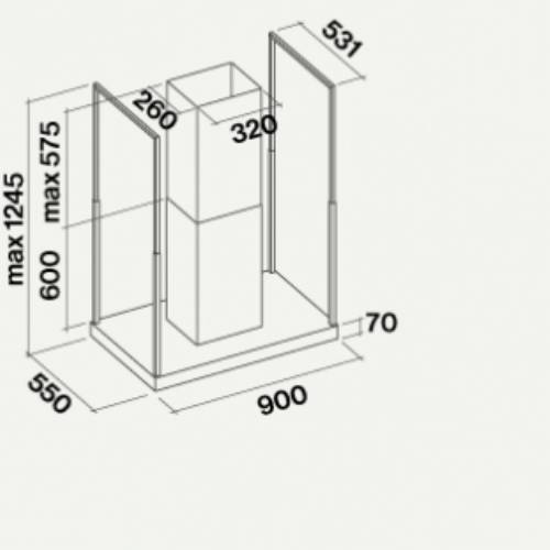 Falmec EUROPA cappa a isola 90 cm