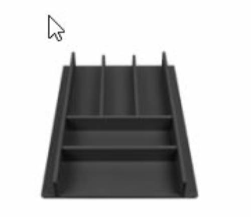 portaposate modulo da 45 nobilitato grigio orione