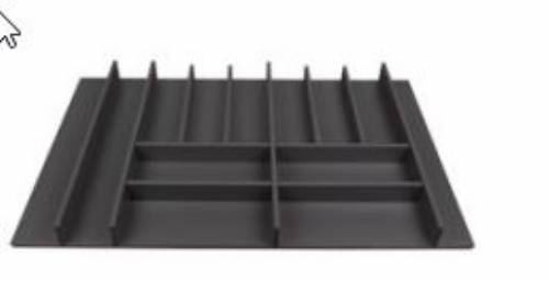 porta posate modulo da 90 nobilitato grigio orione