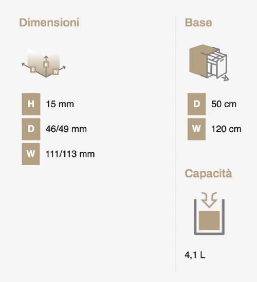 Elletipi I500P120 Porta stoviglie