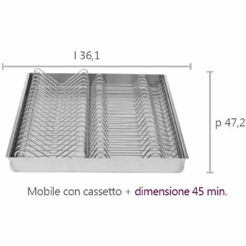 ELLETIPI    PORTAPIATTI PER CASSETTO