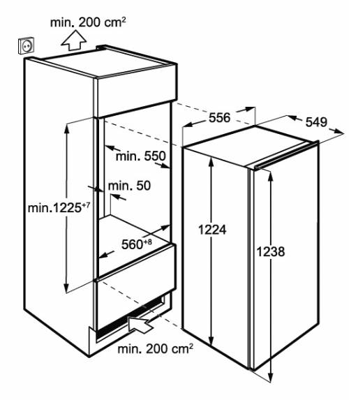 AEG NAB7N12EC congelatore verticale