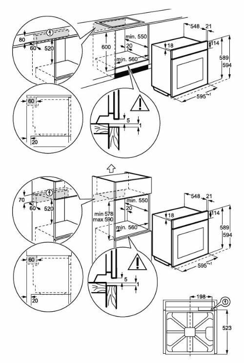 AEG NBU5A23SB forno SurroundCook