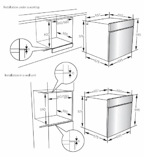 SERIE D3 BLACK  FORNO 60