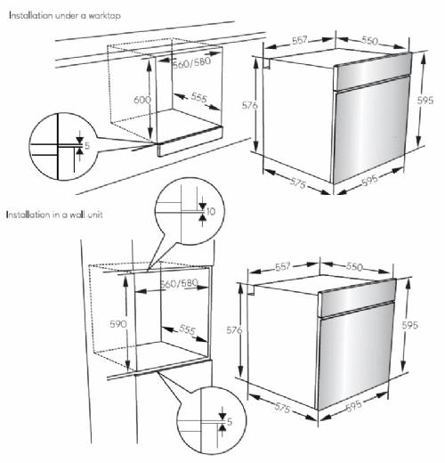 SERIE D3 BLACK  FORNO 60