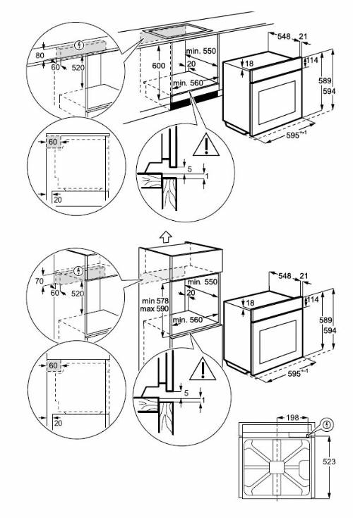 AEG NBR7P631SB forno