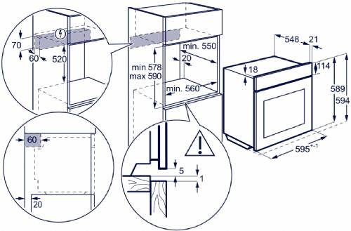 Electrolux KOFDP46WH2 Forno