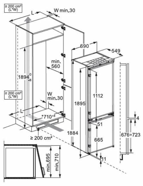 Frigocongelatore combinato Serie 7000 MaxiSpace TwinTech® Total No Frost Plus