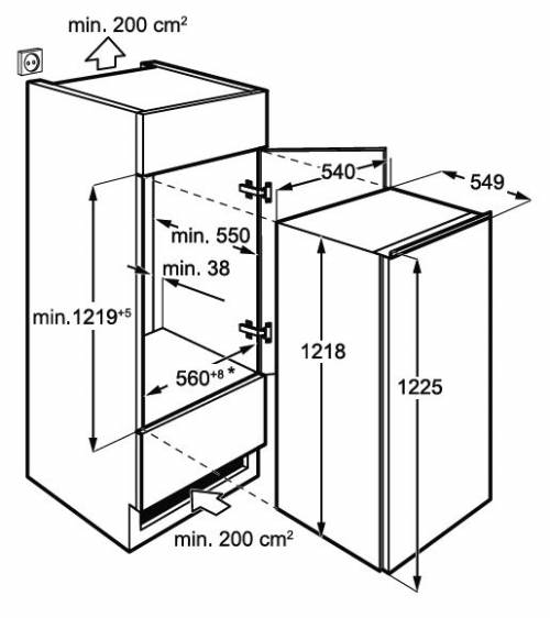 AEG NSF5O12ES  frigo monoporta