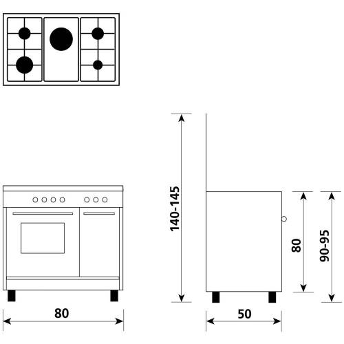 Glem Gas AR856EI cucina