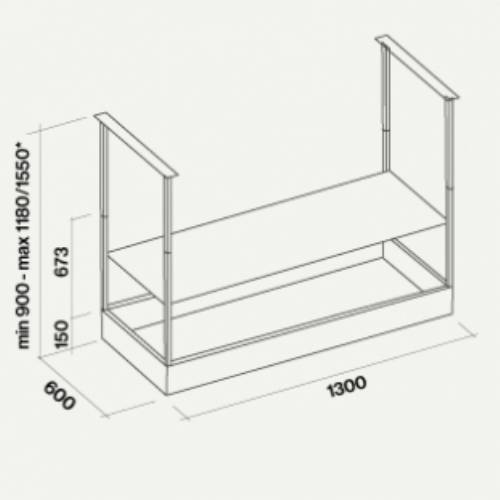 Falmec SPAZIO 130 cappa a isola nera