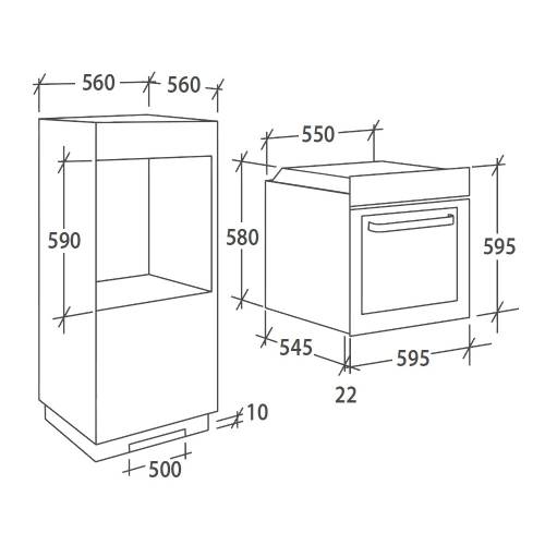 Candy FCC604X/E forno