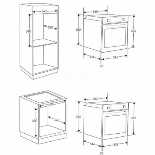 Candy FCC604NAV forno
