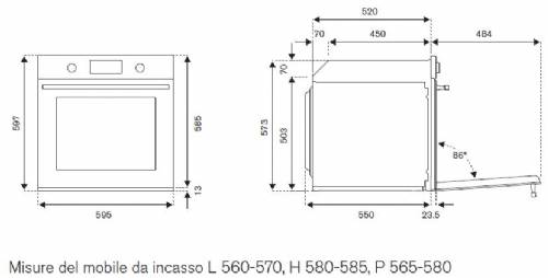 Bertazzoni F609MODESX forno