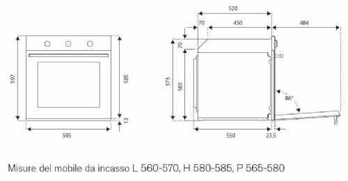 Bertazzoni F605HEREKAC forno