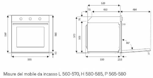Bertazzoni F605PROEKN forno