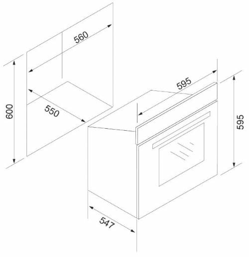 Silverline BO6503X03 forno