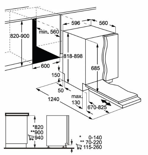 AEG FHK74707P lavastoviglie
