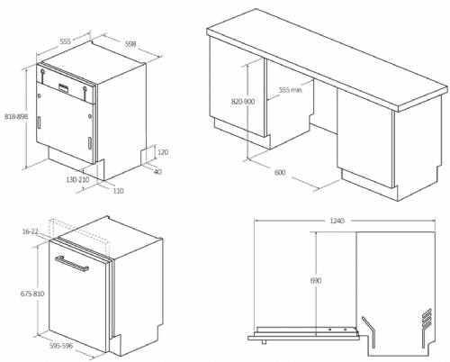 Candy CS6B0S3PSA Lavastoviglie