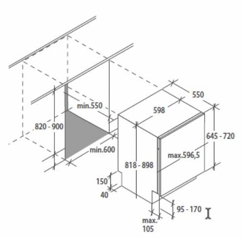 Hoover HI3E7L0S lavastoviglie