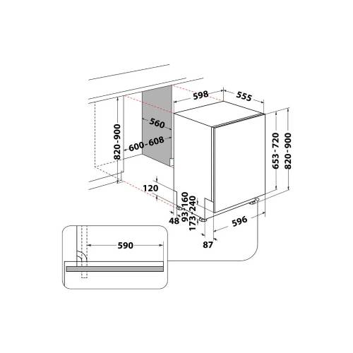 Hotpoint HIC 3C34 lavastoviglie