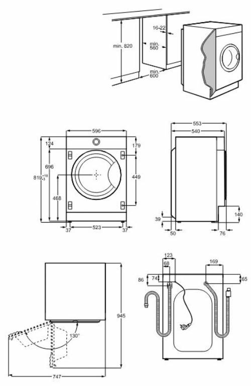 Aeg L8FEE84BI Lavatrice