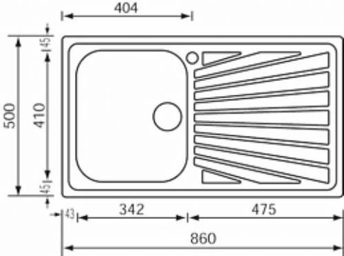 CM 011443SCSSX COMETA lavello