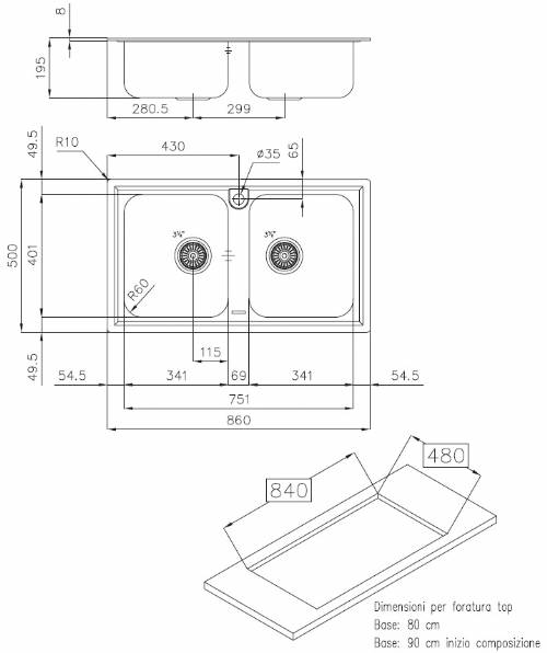 Foster 5886 060 lavello