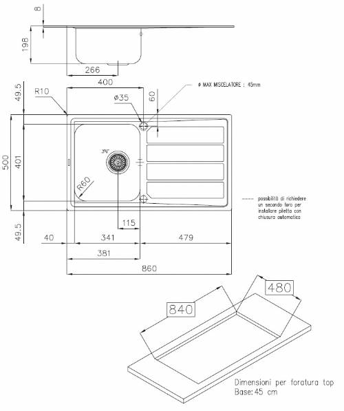 Foster 5186 062 lavello