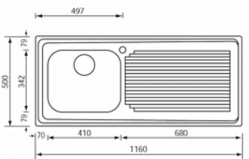 CM 011046SCSSX AURORA lavello