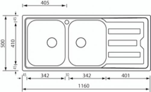 CM 010017SCSSP CRISTAL lavello