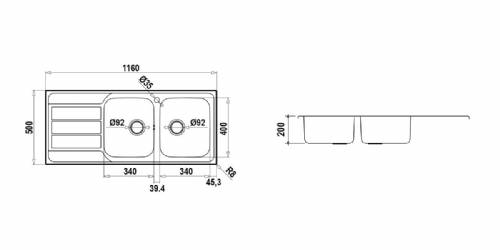Schock MASTD200DX MASTER D200 DX lavello