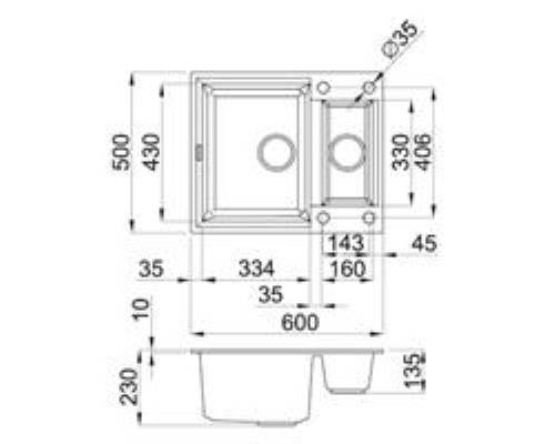 Elleci LGY15059 EASY 150 lavello
