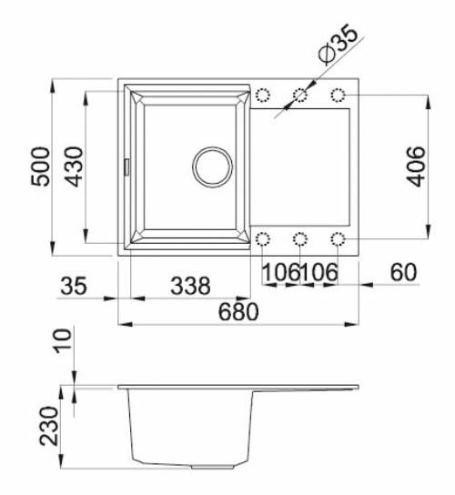 Elleci LGY13568 EASY 135 lavello