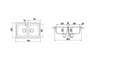 Schock LITN200SA42N LITHOS N200S lavello