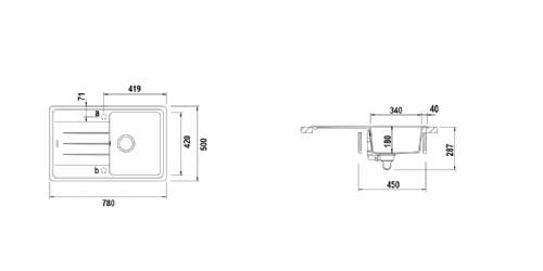 Schock ELED100SA01 ELEMENT D100S lavello