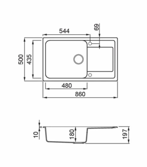 Elleci LG241043 LIFE 410 lavello