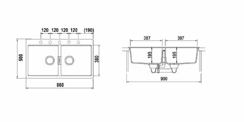 Schock HONN200A84 HORIZONT N200 lavello