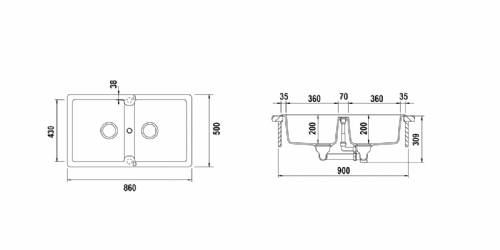 Schock TOLN200A87 TOLEDO N200 lavello