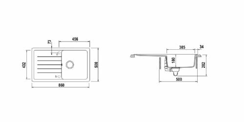 Schock TOLD100A87 TOLEDO D100 lavello