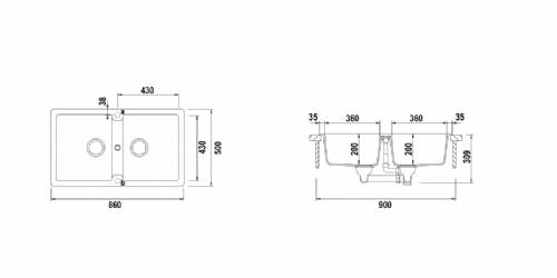 Schock ELEN200A43 ELEMENT N200 lavello